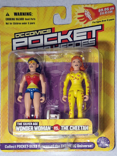 DC Direct Pocket Superheroes Wonder Woman v Cheetah